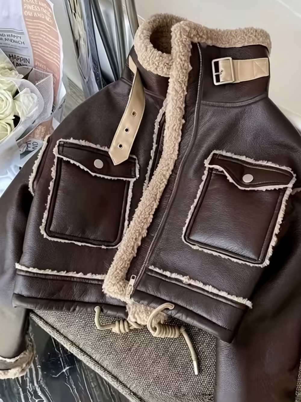Women'S Casual Fashion Short Thickened Jacket